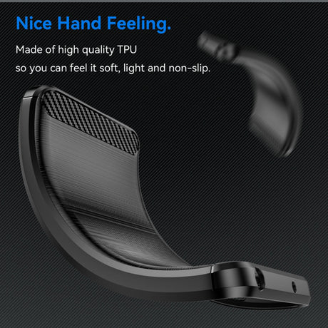 Husa de protectie Techsuit Carbon Silicone compatibil cu OnePlus 12R, Negru