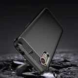 Husa de protectie Techsuit Carbon Silicone compatibil cu Samsung Galaxy Xcover7, Negru