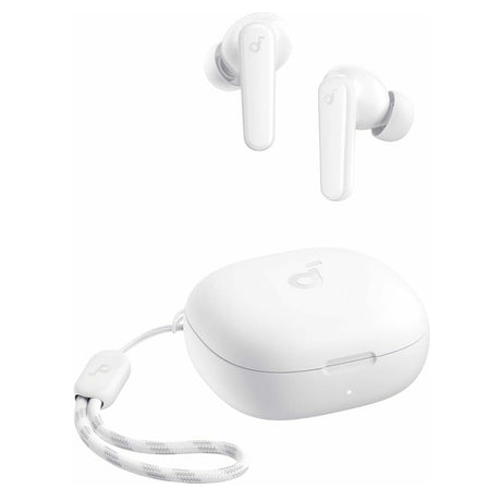 Casti Anker R50i (A3949G21), with Charging Case, Extra-bass, AI-Enhanced Calls, Alb