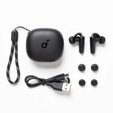 Casti Anker R50i (A3949G21), with Charging Case, Extra-bass, AI-Enhanced Calls, Alb