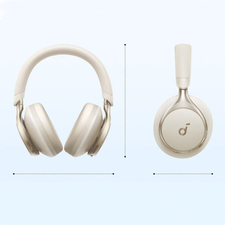 Casti Anker Wireless SoundCore Space One (A3035G21), Bluetooth 5.3, Active Noise Cancelling, Hi-Res, Alb
