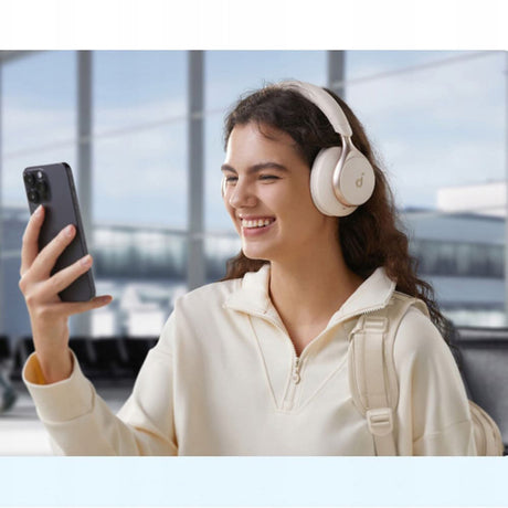 Casti Anker Wireless SoundCore Space One (A3035G11), Bluetooth 5.3, Active Noise Cancelling, Hi-Res, Negru