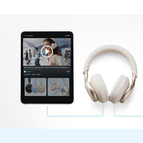 Casti Anker Wireless SoundCore Space One (A3035G11), Bluetooth 5.3, Active Noise Cancelling, Hi-Res, Negru