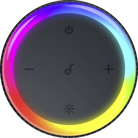 Casti Anker Wireless Speaker Flare II (A3165G11), Bluetooth 50, RGB LED Lights, 20W, Negru