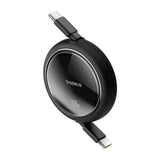 Cablu Baseus Free2Draw Mini (P10364500111-00), Type-C to Type-C, 100W, 1m, Retractable, Negru