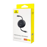 Cablu Baseus Free2Draw Mini (P10364500111-00), Type-C to Type-C, 100W, 1m, Retractable, Negru