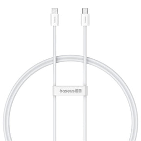 Cablu Baseus (P10365200211-01), Type-C to Type-C, 30W, 2m, Moon White
