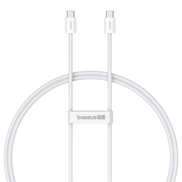 Cablu Baseus (P10365200211-01), Type-C to Type-C, 30W, 2m, Moon White