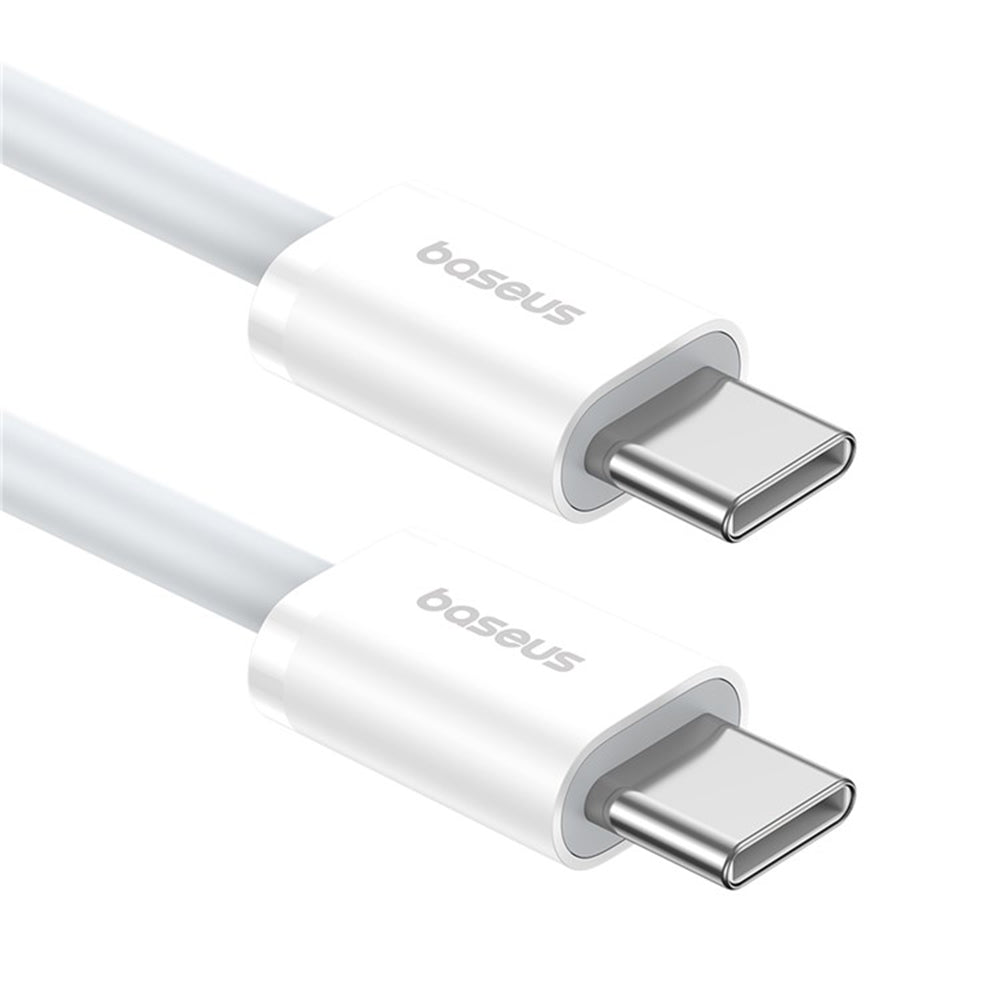 Cablu Baseus (P10365200211-01), Type-C to Type-C, 30W, 2m, Moon White