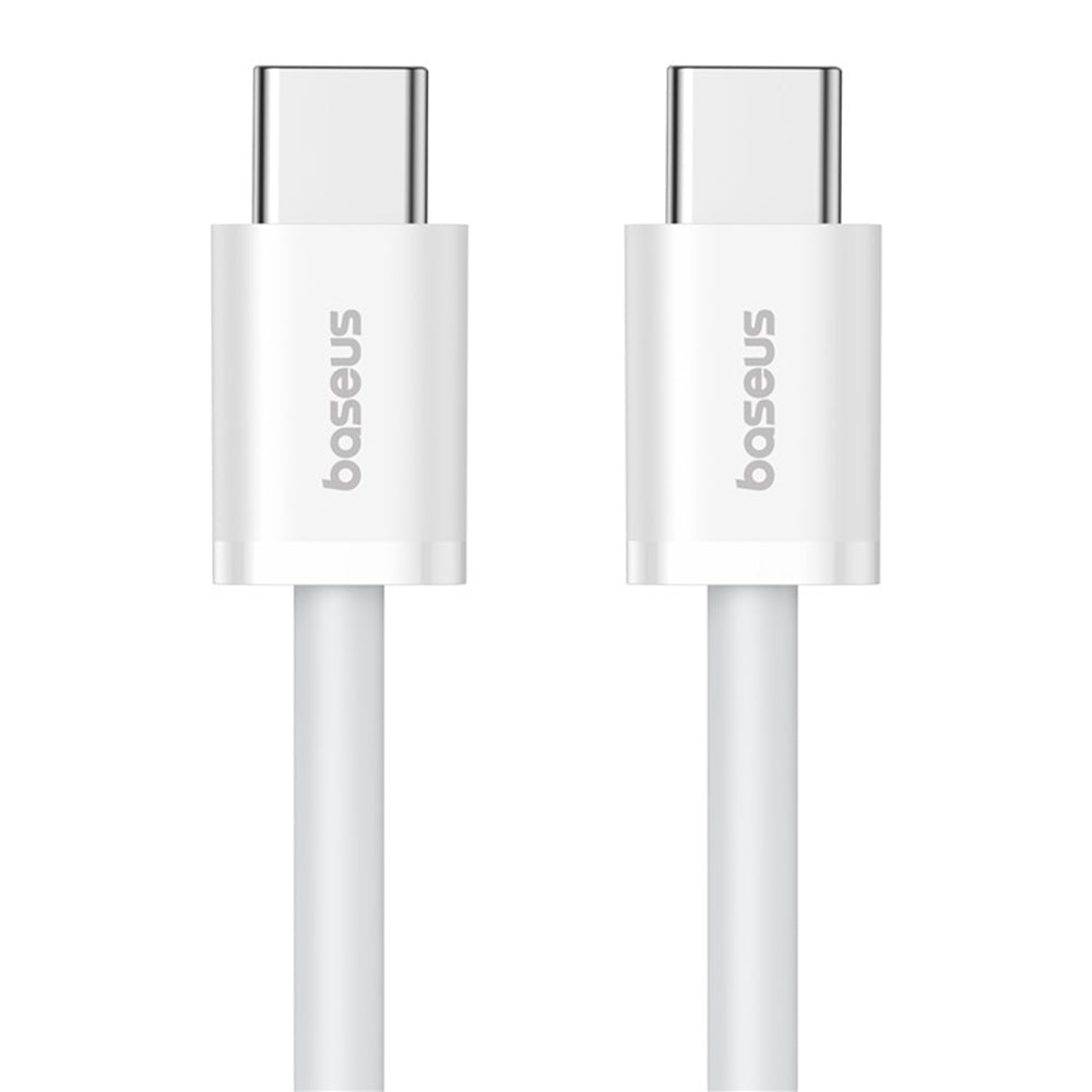 Cablu Baseus (P10365200211-01), Type-C to Type-C, 30W, 2m, Moon White