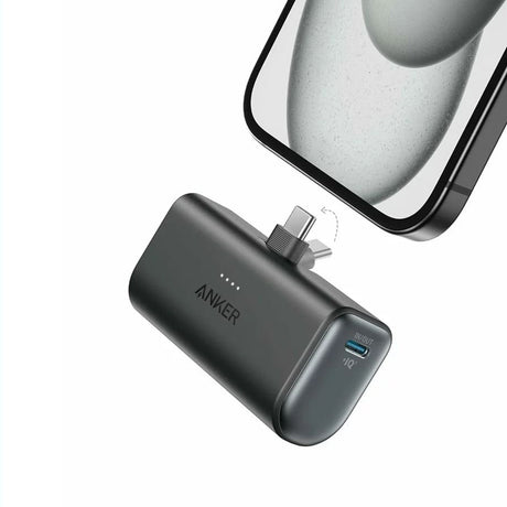 Baterie externa Anker Nano (A1653H11), USB-C Connector, 5000mAh, 22.5W, Negru