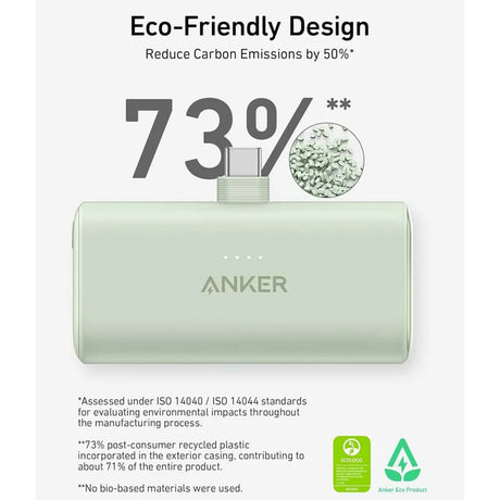 Baterie externa Anker Nano (A1653H11), USB-C Connector, 5000mAh, 22.5W, Negru
