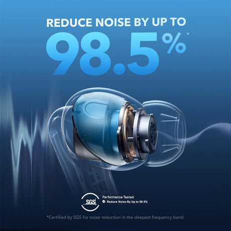 Casti Anker SoundCore Liberty 4 NC (A3947G11), Bluetooth 5.3, ANC 2.0, Hi-Res Sound, LDAC, IPX4, Negru