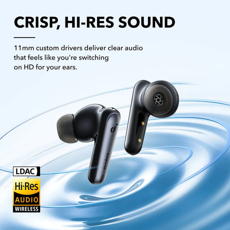 Casti Anker SoundCore Liberty 4 NC (A3947G11), Bluetooth 5.3, ANC 2.0, Hi-Res Sound, LDAC, IPX4, Negru