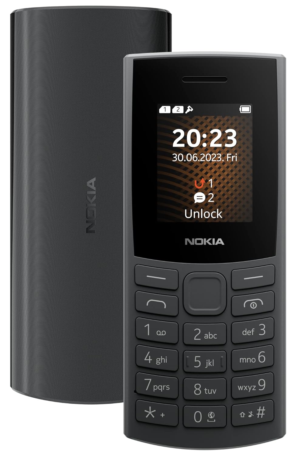 Telefon mobil Nokia 106 4G (2023), Dual SIM, Negru