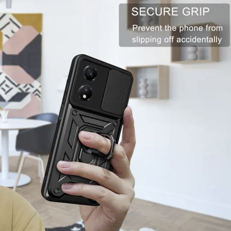Husa de protectie Techsuit CamShield Series compatibil cu Honor X7b / X7b 5G / 90 SMART, Negru
