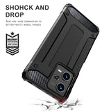 Husa de protectie Techsuit Hybrid Armor compatibil cu Xiaomi Redmi 13C 4G / Poco C65, Negru
