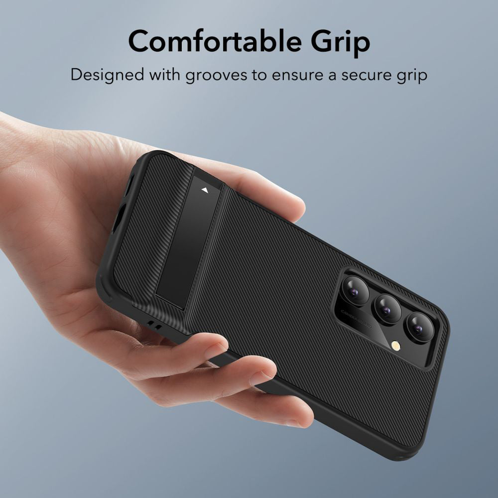 Husa de protectie ESR Air Shield Boost Kickstand compatibil cu Samsung Galaxy S24 Plus, Negru