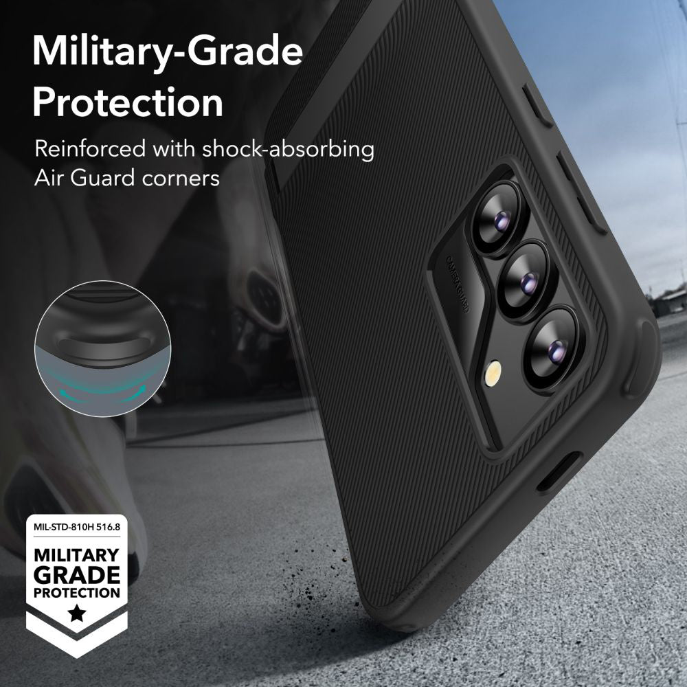 Husa de protectie ESR Air Shield Boost Kickstand compatibil cu Samsung Galaxy S24 Plus, Negru