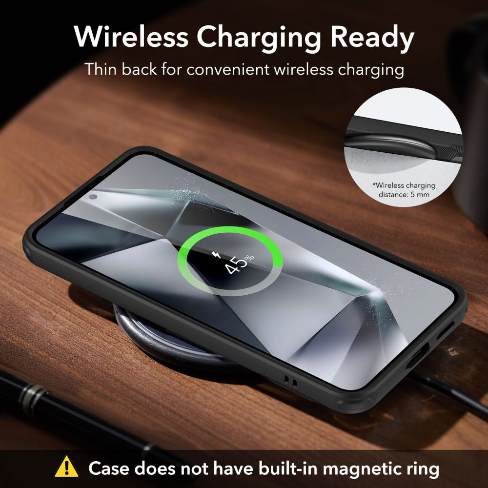 Husa de protectie ESR Air Shield Boost Kickstand compatibil cu Samsung Galaxy S24 Plus, Negru