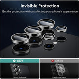 Folie de protectie ESR Lens Tempered Glass (set de 2) compatibil cu Samsung Galaxy S24 Ultra, Negru