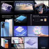 Hotwav Note 13, 5160 mAh, Octa Core, 90Hz, 6.6 Inch, HD+ Display, Android 13, Mystery Blue