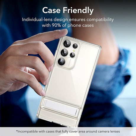 Folie de protectie ESR compatibil cu Samsung Galaxy S24 Ultra, Argintiu