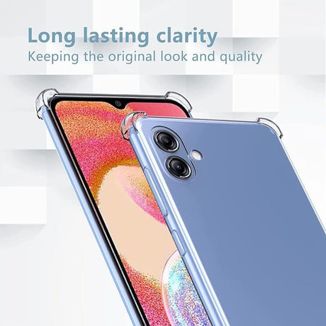 Husa de protectie Techsuit Shockproof Clear Silicone compatibil cu Samsung Galaxy A04e / M04, Transparent