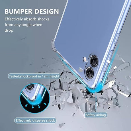 Husa de protectie Techsuit Shockproof Clear Silicone compatibil cu Samsung Galaxy A04e / M04, Transparent