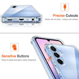 Husa de protectie Techsuit Shockproof Clear Silicone compatibil cu Samsung Galaxy A25 5G, Transparent