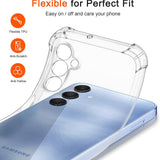 Husa de protectie Techsuit Shockproof Clear Silicone compatibil cu Samsung Galaxy A25 5G, Transparent