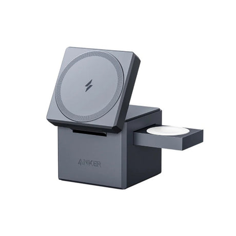 Incarcator Anker Charging Station Cube MagSafe (Y1811G11), for Phone, Apple Watch, AirPods, 15W, Negru