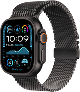 Apple Watch Ultra 2, GPS, Cellular, Carcasa Black Titanium 49mm, Black Titanium Milanese Loop