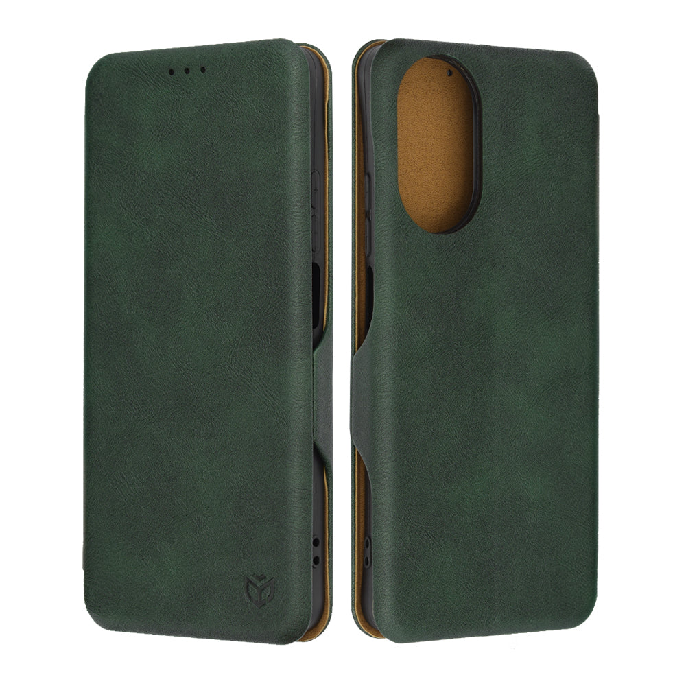Husa de protectie Techsuit Safe Wallet Plus compatibil cu Realme C67 4G, Verde