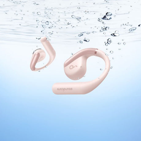 Casti Anker SoundCore AeroFit (A3872G51), for Sport, Bluetooth, Waterproof, Roz