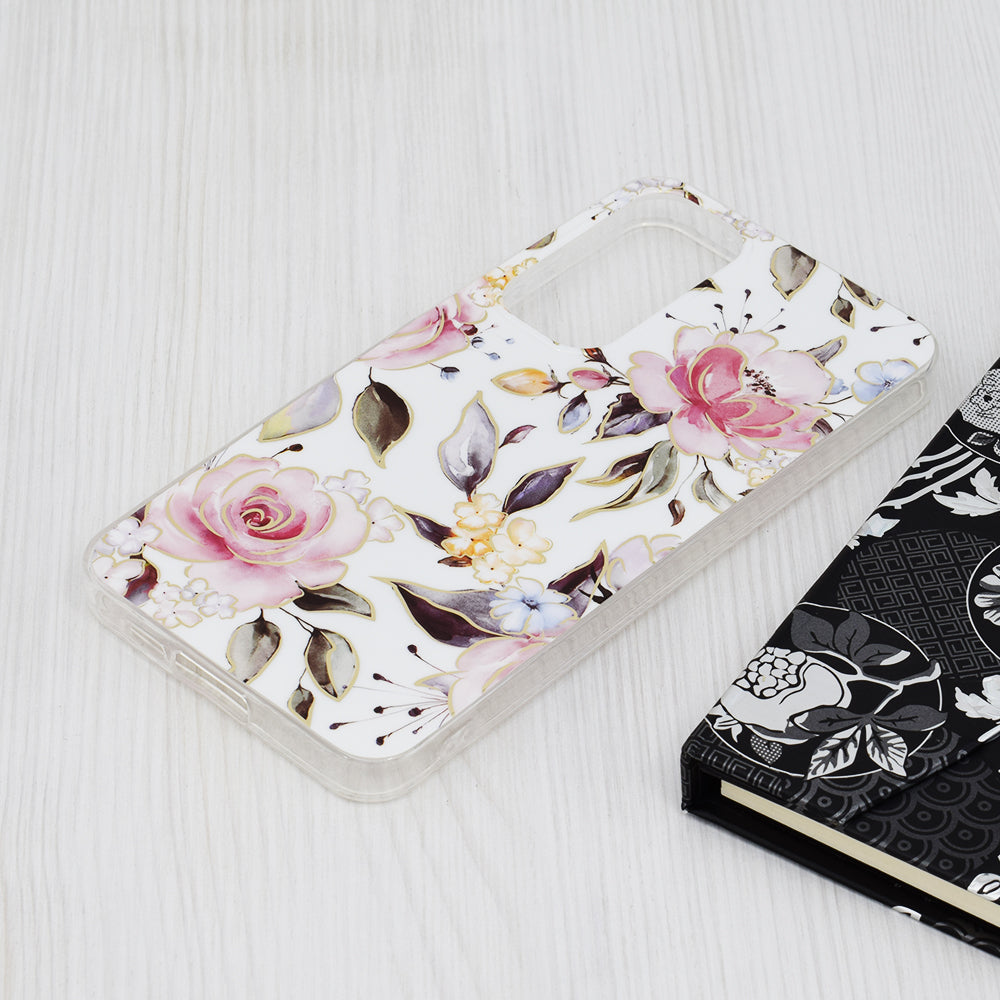 Husa de protectie Techsuit Marble Series compatibil cu Samsung Galaxy A55 5G, Alb
