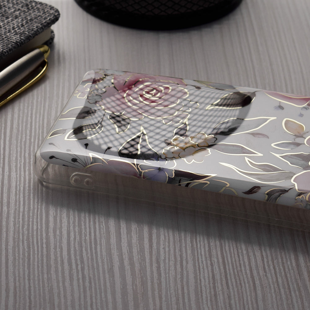 TechSuit Husa de protectie Techsuit Marble Series compatibil cu Samsung Galaxy S24 Plus, Chloe White – imagine 2