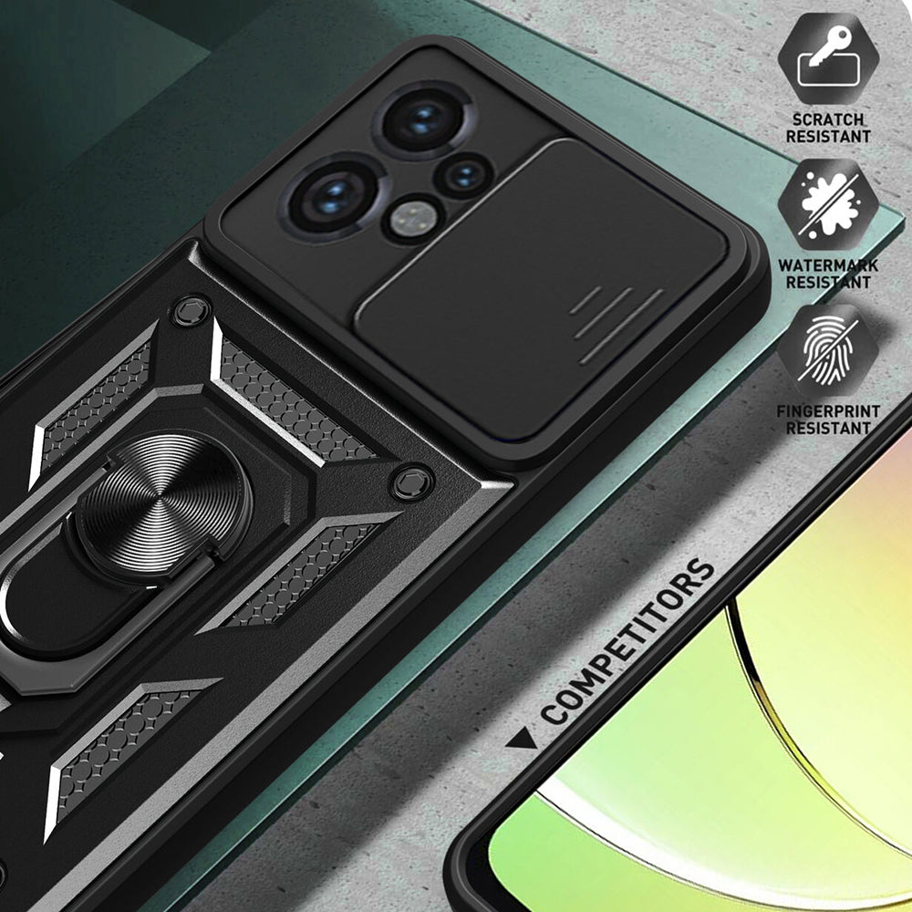 Husa de protectie Techsuit CamShield Series compatibil cu Motorola Moto G04 / Moto G04s / Moto G24 / Moto E14, Negru
