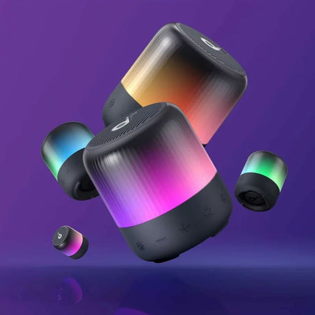 Casti Anker Wireless Speaker SoundCore Glow Mini (A3136G11), 360° Sound, 8W, IP67, Negru
