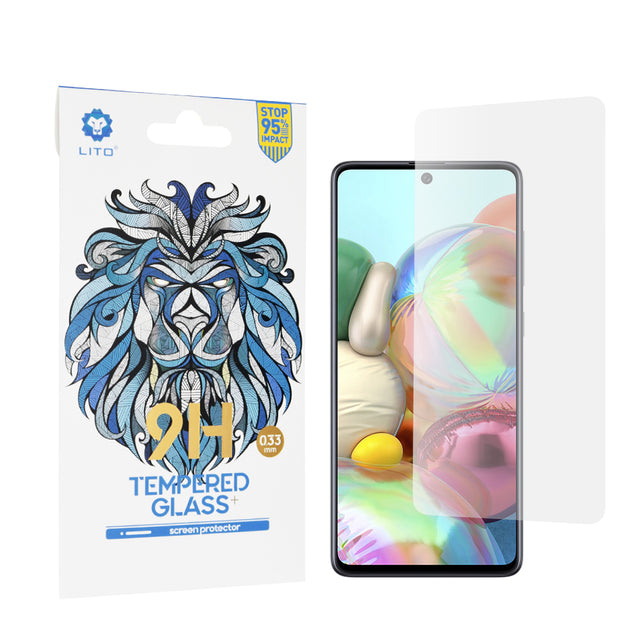 Folie de protectie Lito 2.5D Classic Glass compatibil cu Samsung Galaxy A71 4G / A71 5G / M51 / Note 10 Lite, Transparent