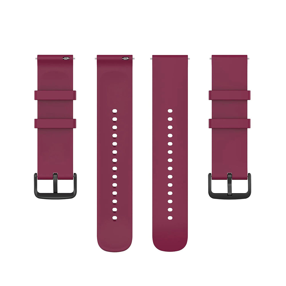 Curea smartwatch Techsuit Watchband 22mm (W001) compatibil cu Samsung Galaxy Watch (46mm)/Watch 3/Gear S3, Huawei Watch GT/GT 2/GT 3 (46mm), Rosu Inchis