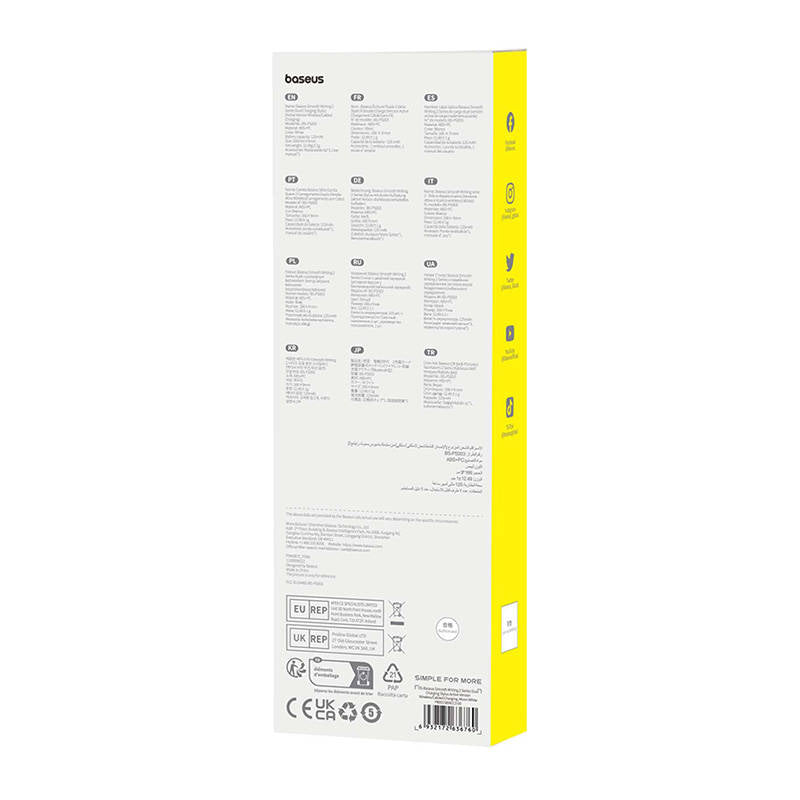 Stylus Baseus Stylus Pen Smooth Writing Series (P80015804213-00), Active, Wireless and Cabled Charging, for iPad, Alb
