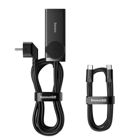 Incarcator Baseus /Powerstrip (PSZM000401), GaN3 Pro, 2xUSB, 2xUSB-C, AC, 100W, Negru