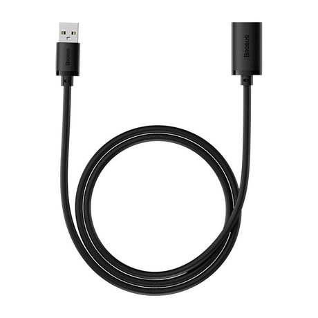 Adaptor Baseus Extension Cable AirJoy Series (B00631103111-00), USB Male to Female USB 3.0, 1m, Negru