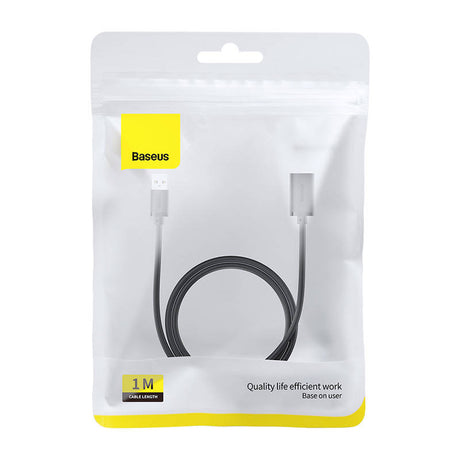 Adaptor Baseus Extension Cable AirJoy Series (B00631103111-00), USB Male to Female USB 3.0, 1m, Negru