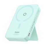 Baterie externa Baseus MagPro Magnetic PPCXZ05 (P10064101333-00), USB-C, 5000mAh, 20W, MagSafe, Cable Type-C, 3A, 30cm, Menta