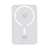 Baterie externa Baseus MagPro Magnetic PPCXZ05 (P10064101223-00), USB-C, 5000mAh, 20W, MagSafe, Cable Type-C, 3A, 30cm, Alb