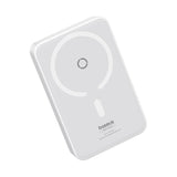 Baterie externa Baseus MagPro Magnetic PPCXZ05 (P10064101223-00), USB-C, 5000mAh, 20W, MagSafe, Cable Type-C, 3A, 30cm, Alb