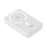 Baterie externa Baseus MagPro Magnetic PPCXZ05 (P10064101223-00), USB-C, 5000mAh, 20W, MagSafe, Cable Type-C, 3A, 30cm, Alb