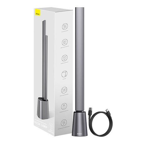 Gadget Baseus Desk Lamp Smart Eye (DGZG-0G), Rechargeable, 2200mAh, Type-C Cable, Gri
